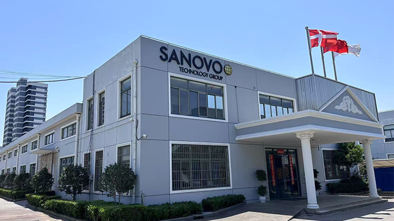 Front view of SANOVO TECHNOLOGY China office, a leading supplier of egg processing equipment.