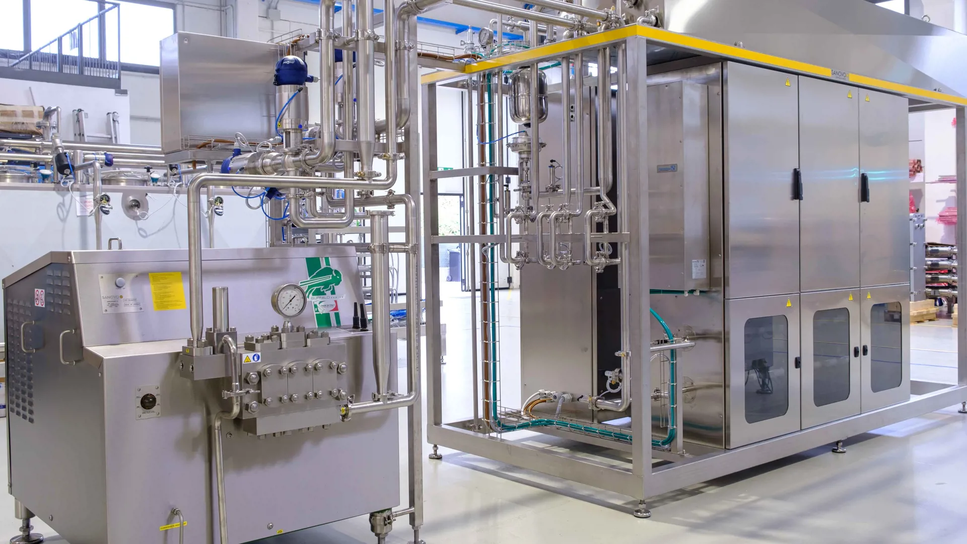 SANOVO WAVE technology system used for extending shelf life in food processing industry with advanced heat treatment.
