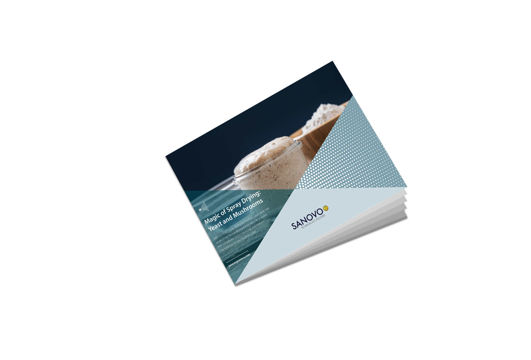 Application sheets with the magic of spray drying yeast and mushroom by SANOVO TECHNOLOGY PROCESS.