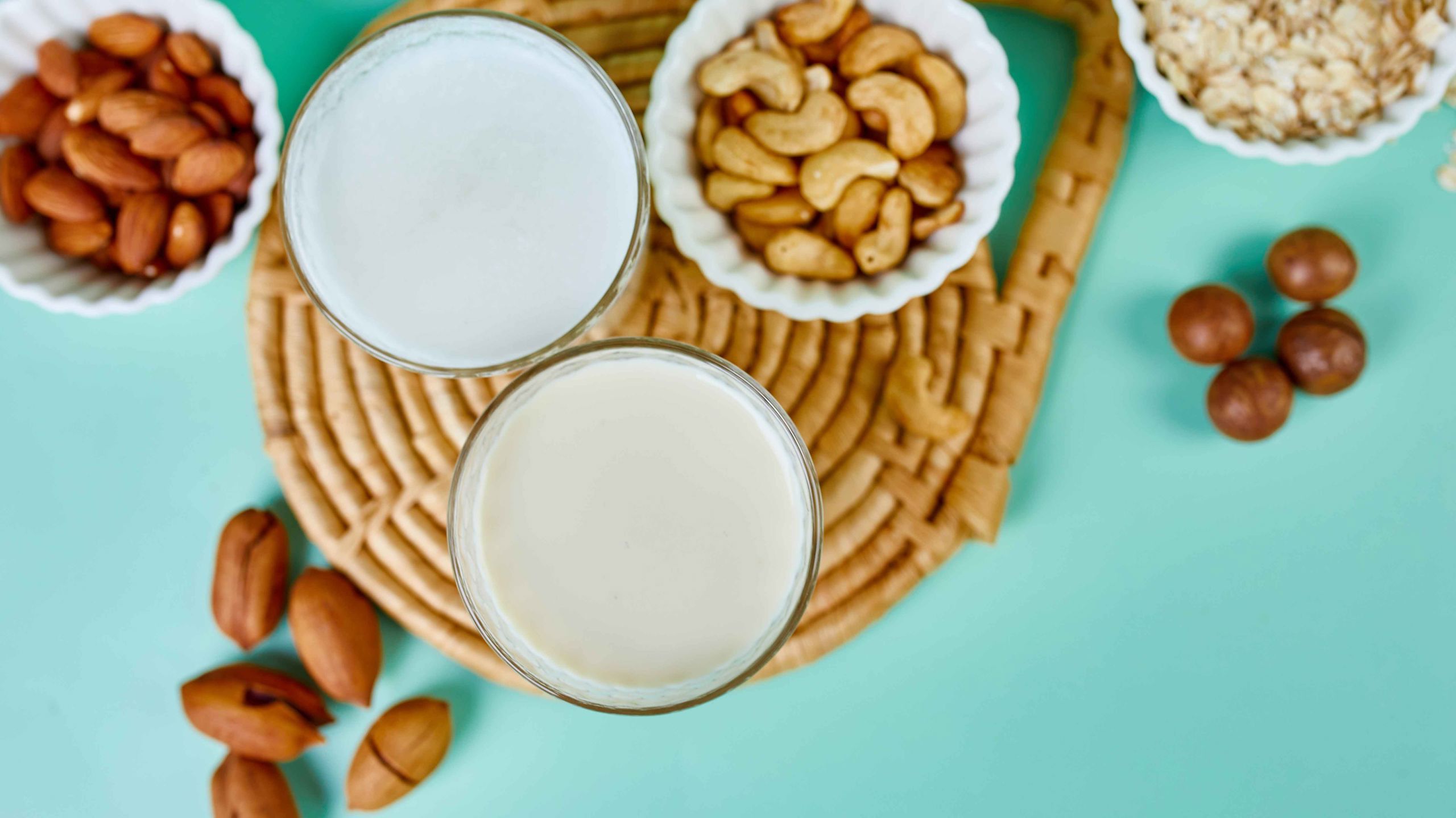 Plant based drinks from above