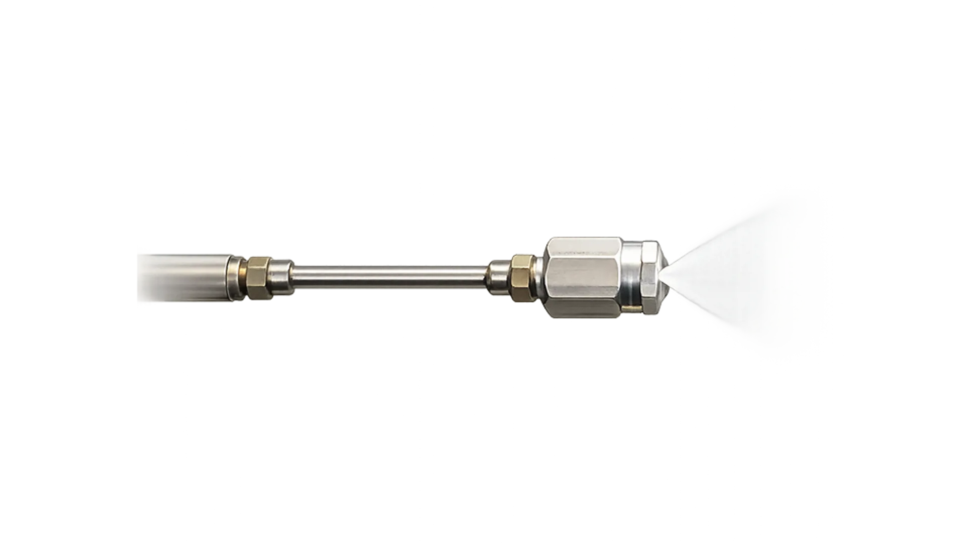 Close-up of the SANOVO Spray Dryer nozzle used in ingredient powder processing.