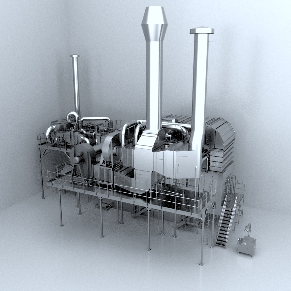 SANOVO Spray Dryer used for spray drying liquid products into powder ingredients through powder processing.