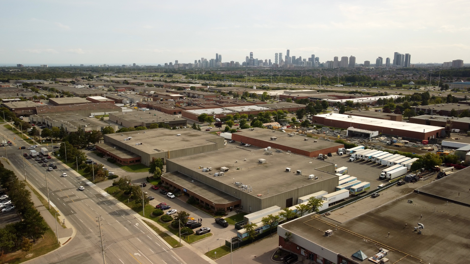 Aerial view of Burnbrae Farms facility, a SANOVO customer in the egg industry.