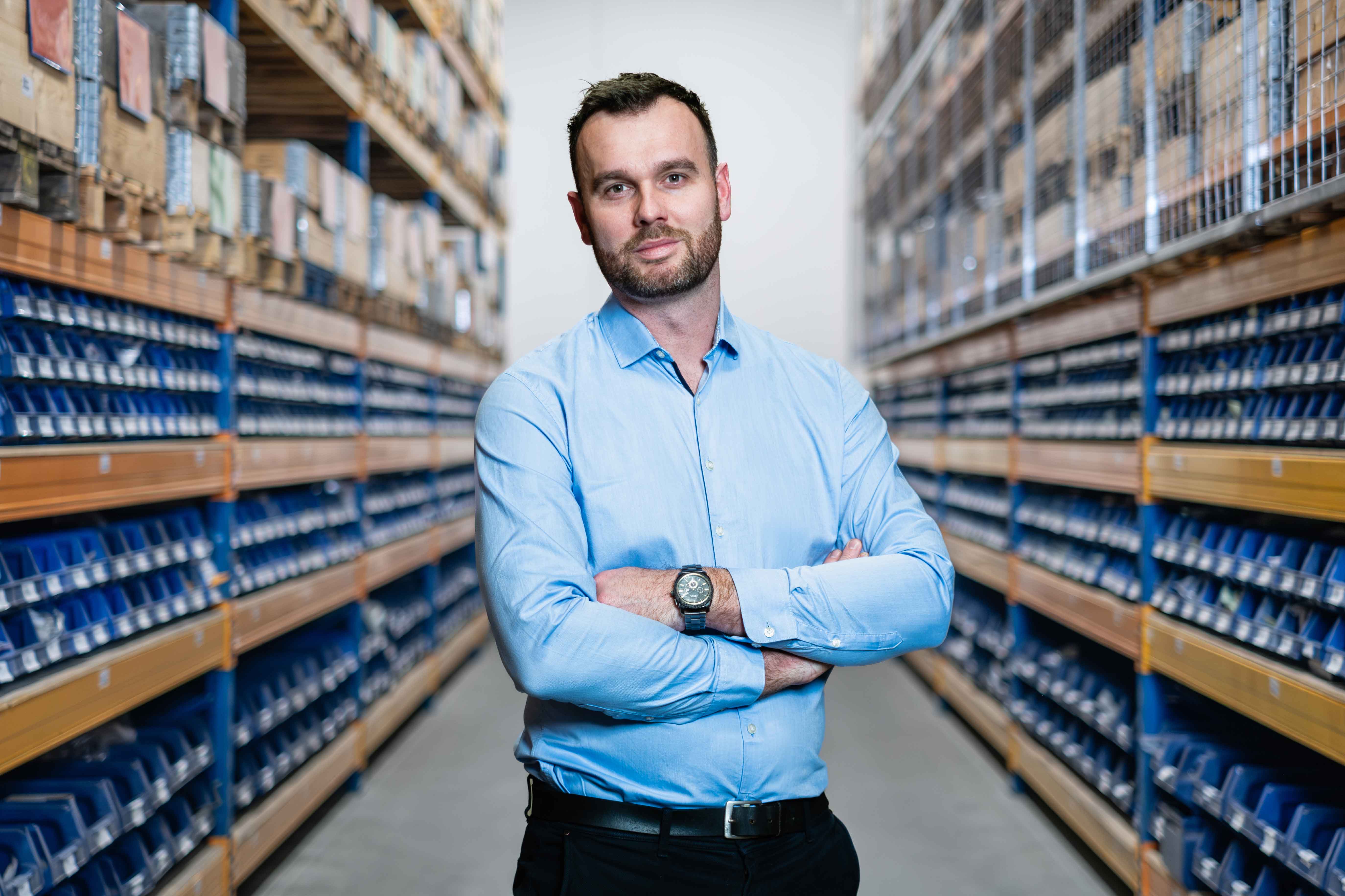 Andreas Mikkelsen, Customer Care Director at SANOVO TECHNOLOGY GROUP in Warehouse.