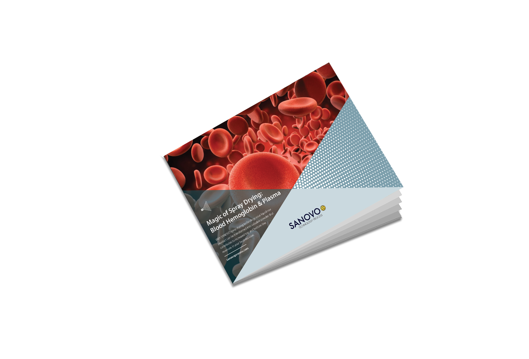 Application sheet on spray drying blood hemoglobin and plasma into high-value powder ingredients – SANOVO TECHNOLOGY PROCESS