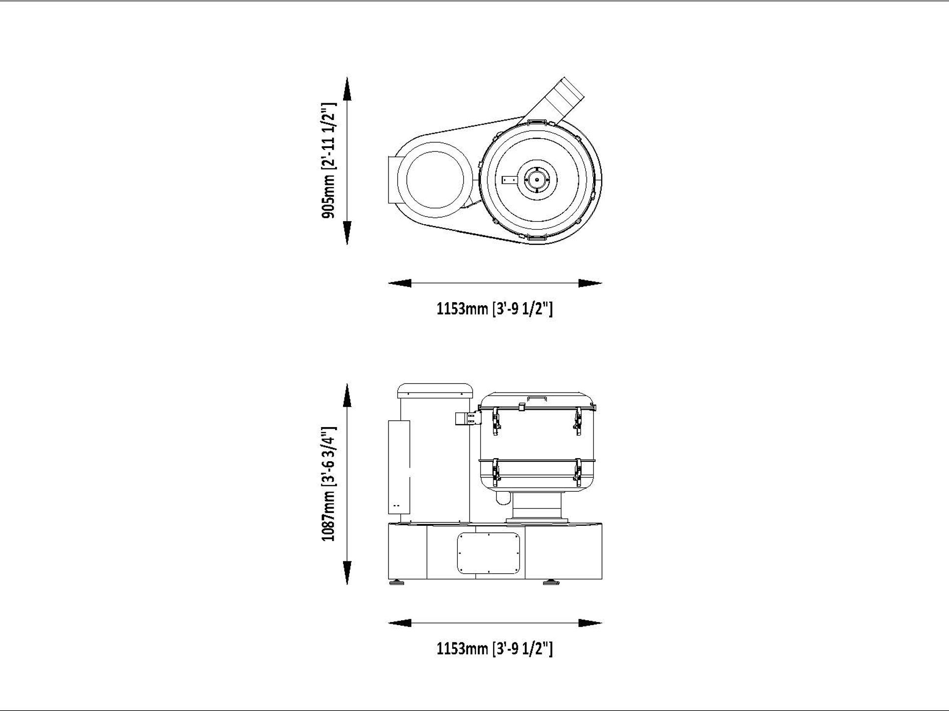 SANOVO SEC 700 technical drawing.
