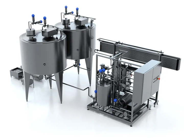SANOVO PrimeLine modular liquid egg processing plant used as a complete egg pasteurizer solution.