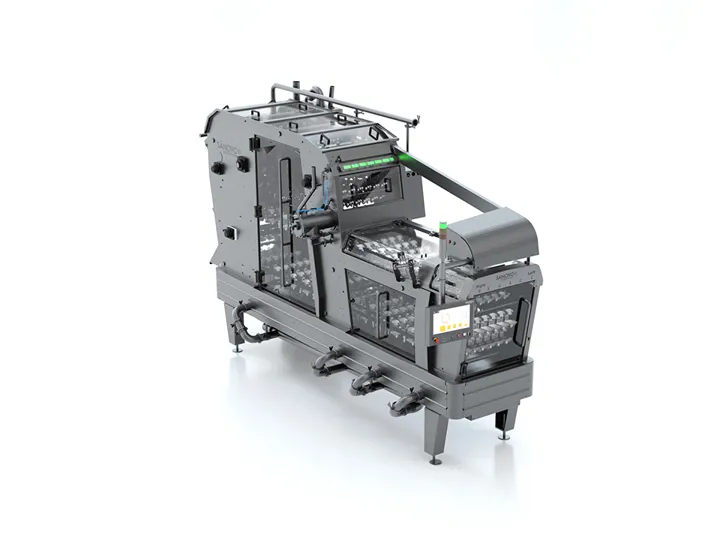 SANOVO BreakerPro 6 egg breaker and egg cracking machine for automated egg processing and separation in small-sized egg processing plants.