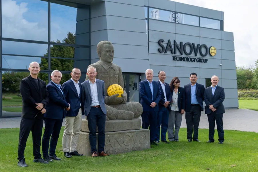 Group photo with Bhutan’s Prime Minister at SANOVO headquarters in Denmark.
