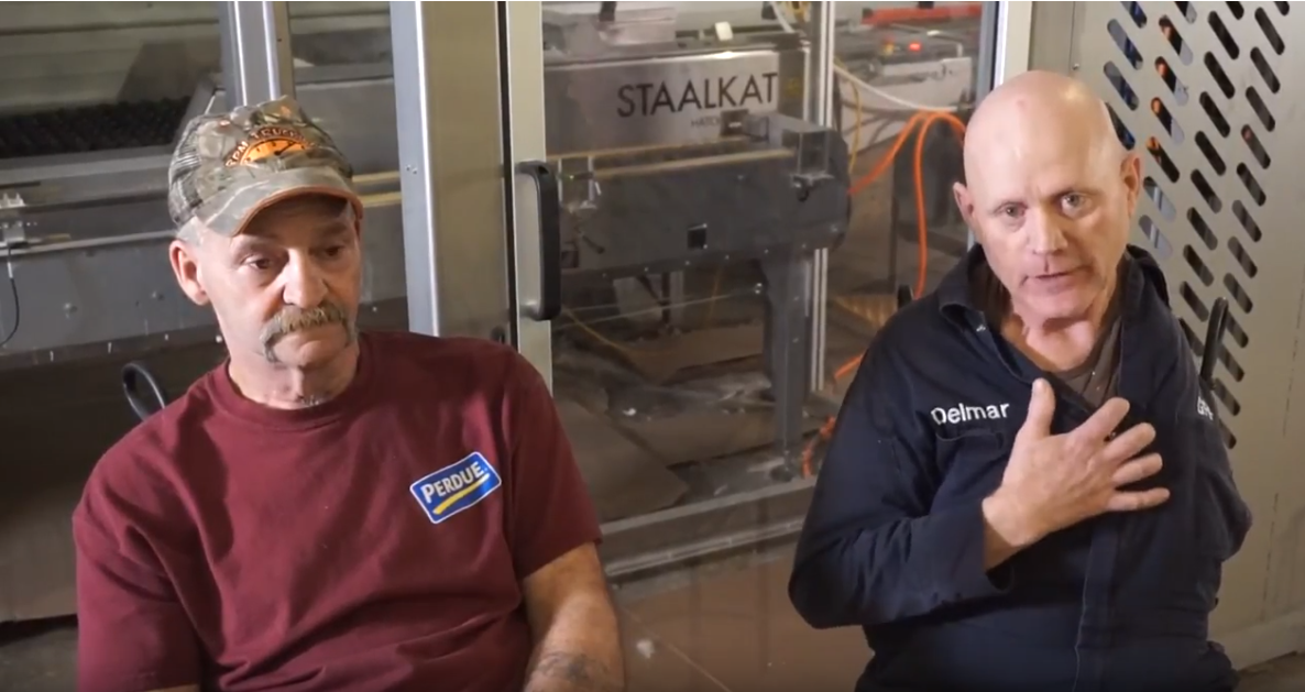 Delmar Glenn and Randy Terry from Glenn Family Farm, a customer of SANOVO TECHNOLOGY GROUP.