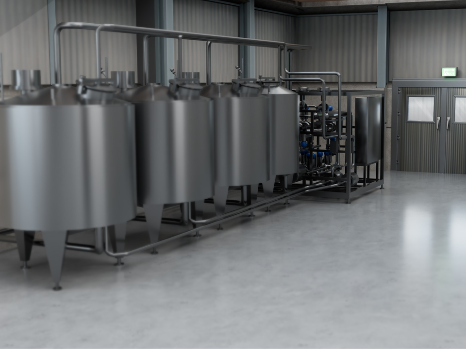 SANOVO Clean-in-Place (CIP) system for automated cleaning of equipment.