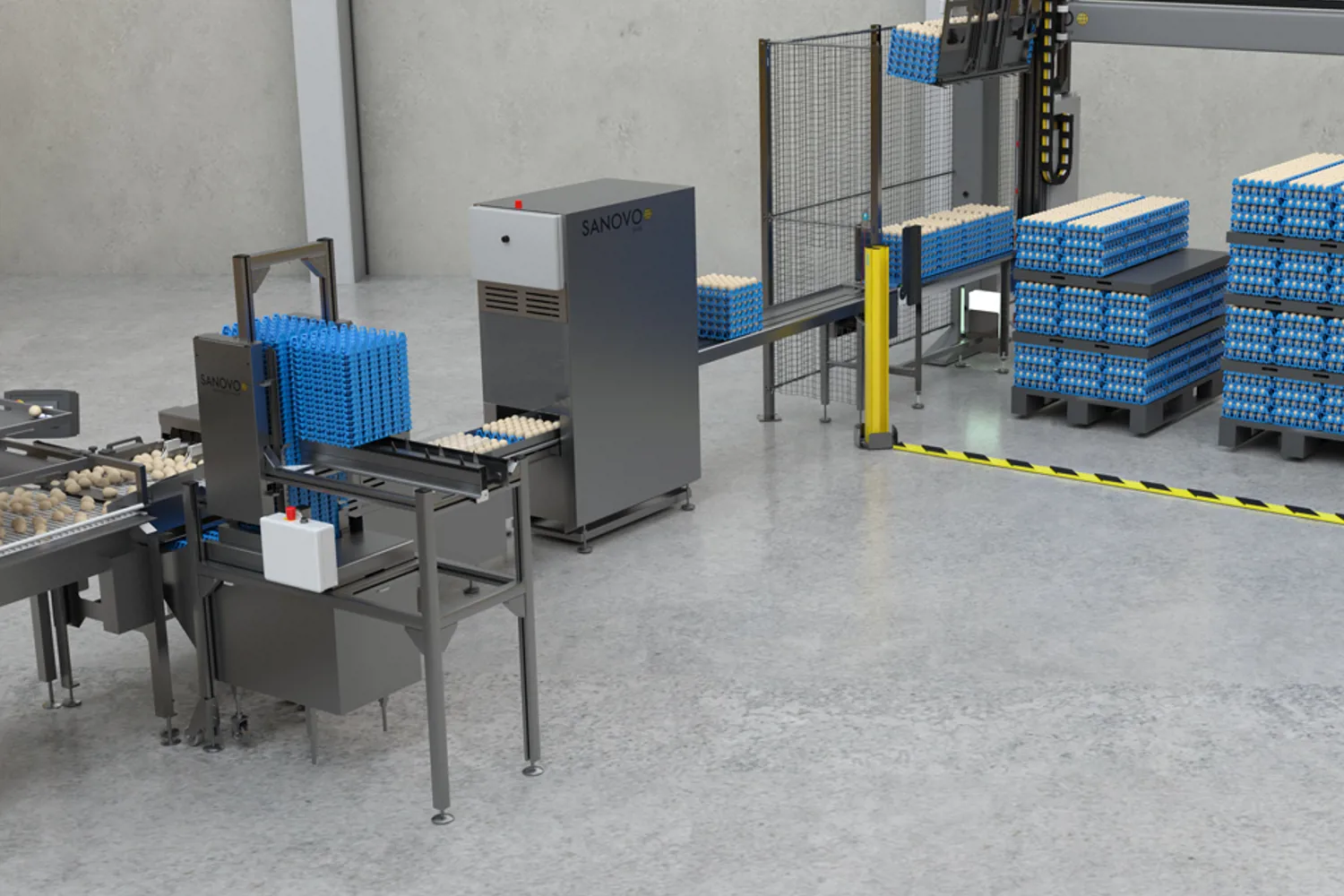 Packing Eggshell On-Farm Egg Packing Station | Efficient & Hygienic Egg Handling ...