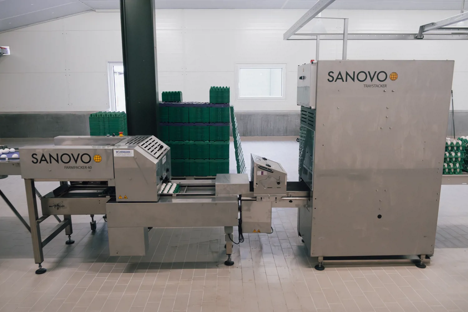 Poultry Stacker Tray Stacker SX40 | Automated Egg Tray Stacking for Farm Efficiency ...