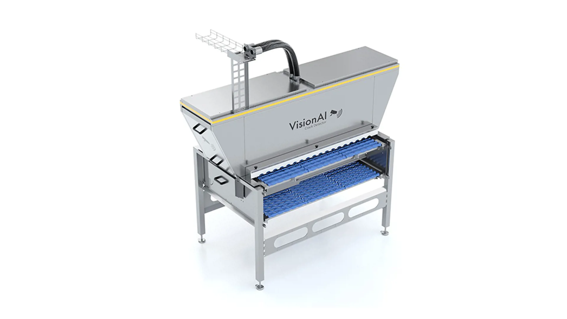 VisionAI Detector, a Contactless, low-maintenance, highly accurate vision weighing, crack & leak detection module based on vision technology.