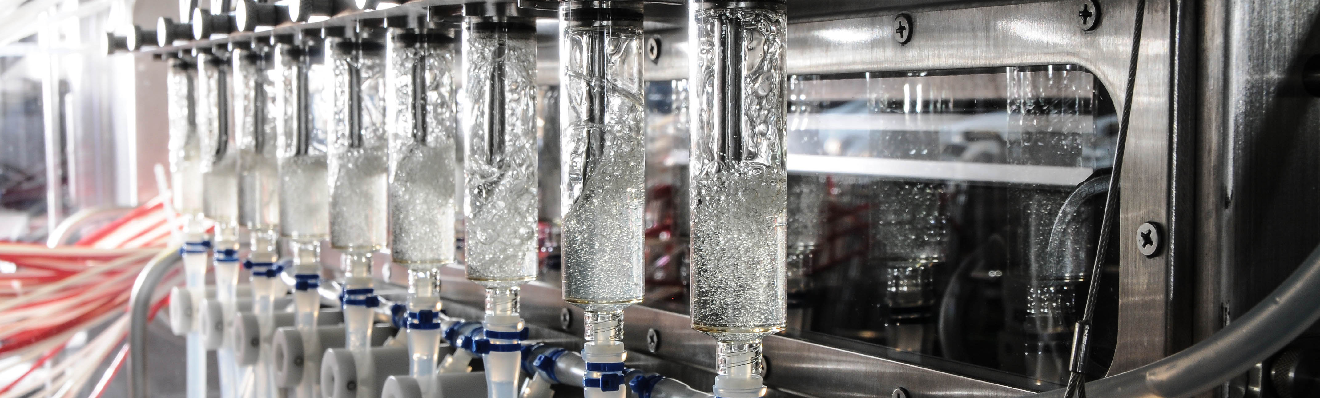 Close-up of RAME-HART equipment used in vaccine production