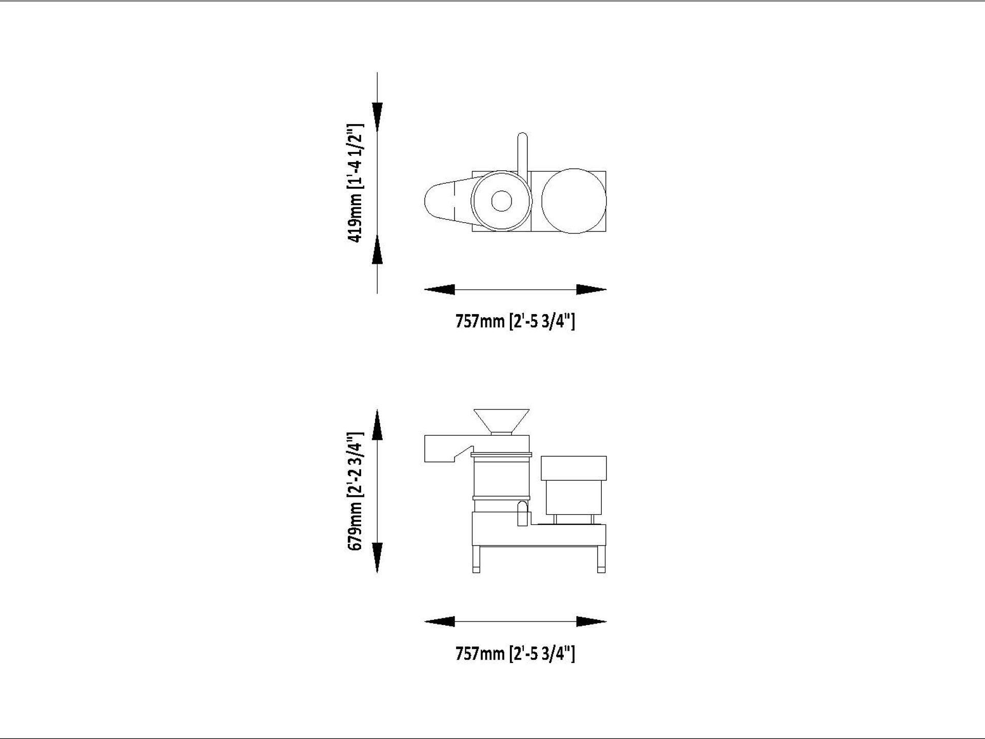 SANOVO SEC 60 technical drawing. 