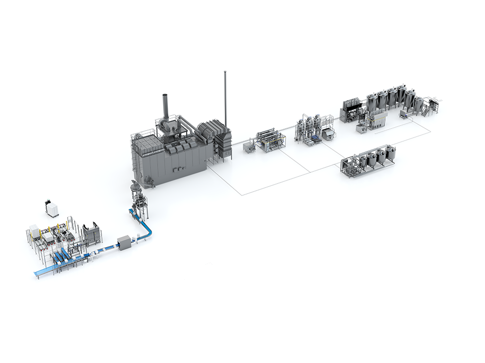 Ingredient Processing Plant used to create valuable powder products from liquid ingredients. 