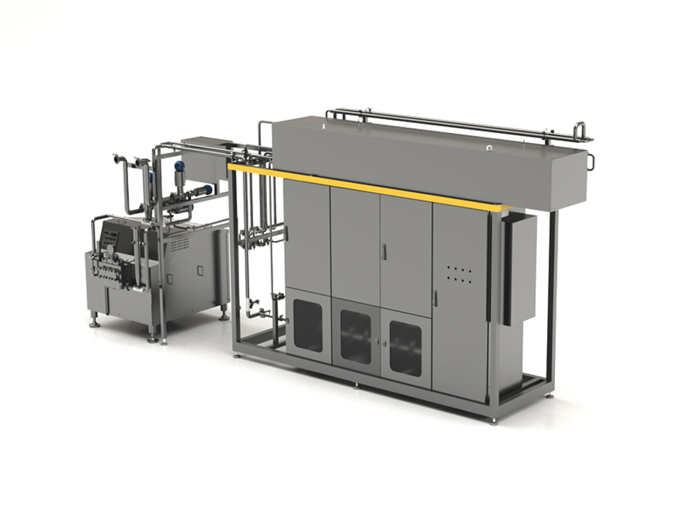 SANOVO WAVE system for pasteurization designed for extending shelf life of liquid products with advanced heat treatment.