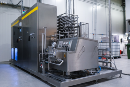 WAVE technology machine used for high-efficiency pasteurization using ohmic heating in food processing.