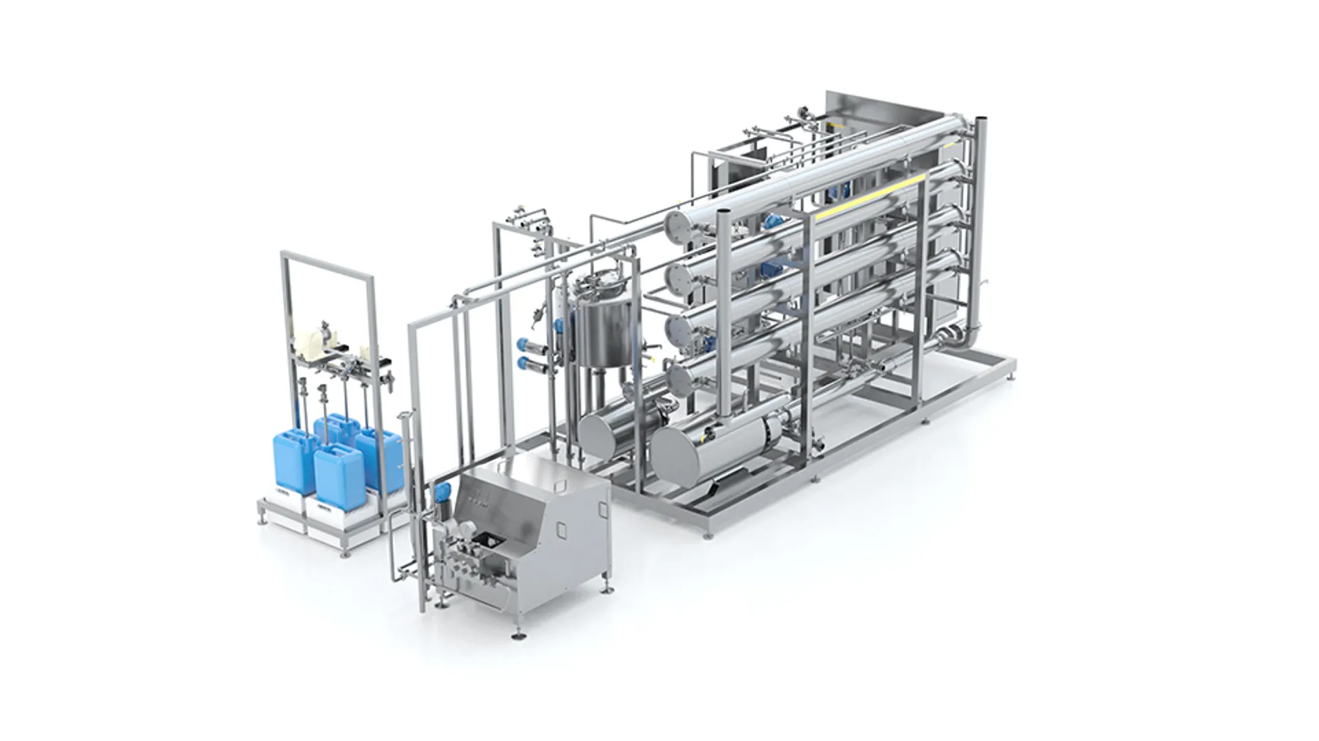 SANOVO liquid concentration system using ultrafiltration and reverse osmosis technology before powder production.