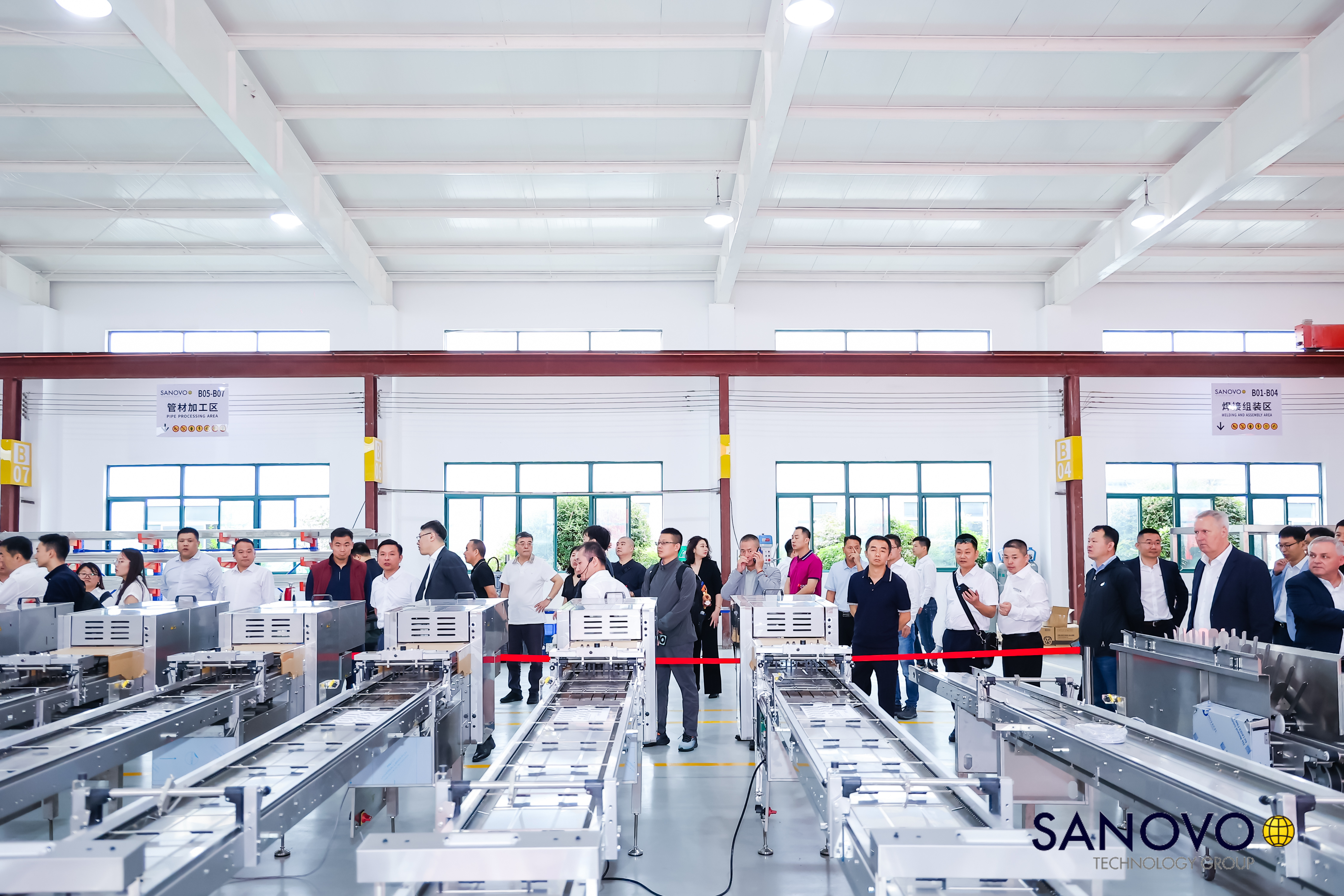 Tour of the facility of SANOVO TECHNOLOGY CHINA.