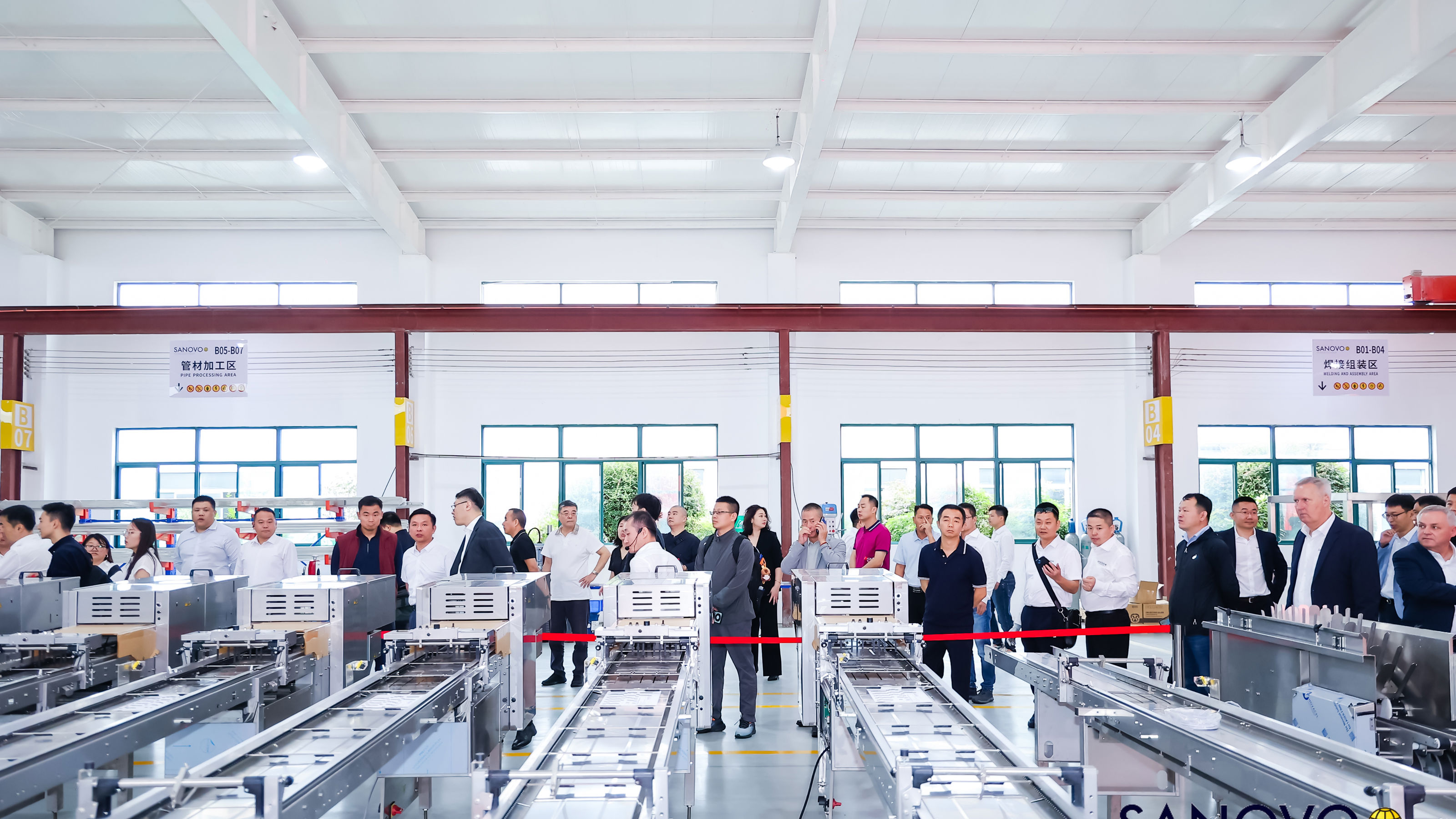 Tour of the facility of SANOVO TECHNOLOGY CHINA