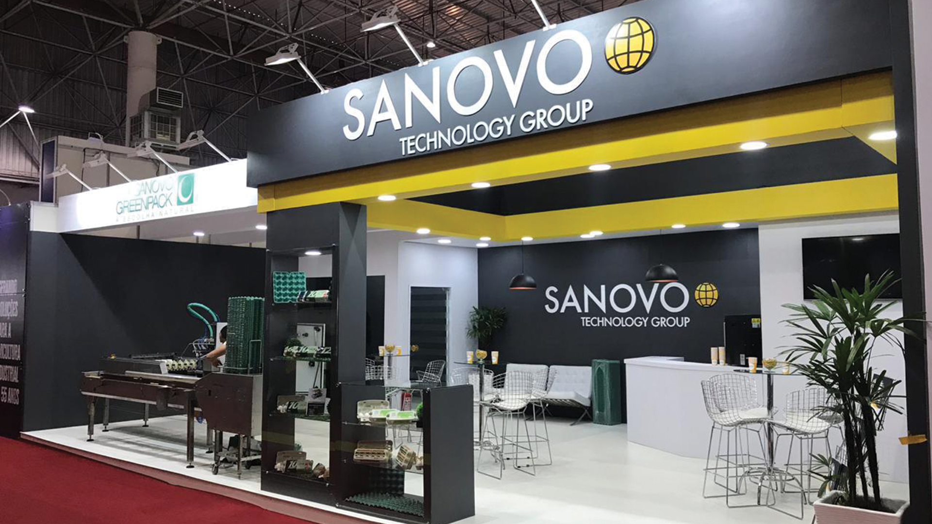 SANOVO TECHNOLOGY GROUP booth at an exhibition.