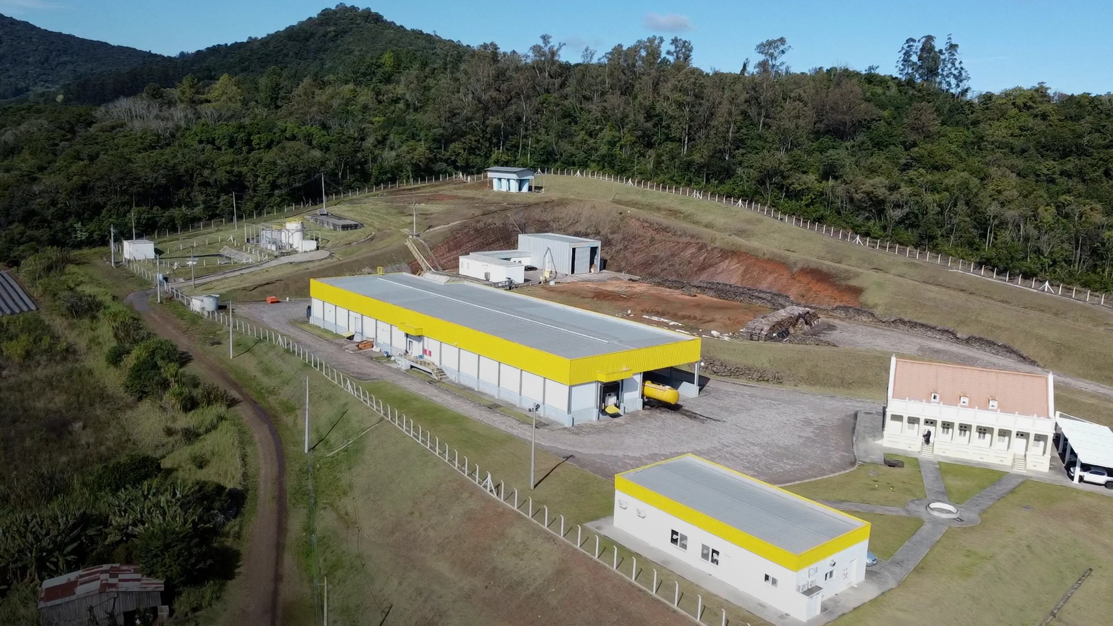 Aerial view of Master Eggs production site in Brazil supported by SANOVO egg processing solutions and service.