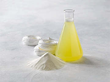 Egg white liquid, powder, and whipped products showing desugaring by SANOVO PROCESS SOLUTIONS.