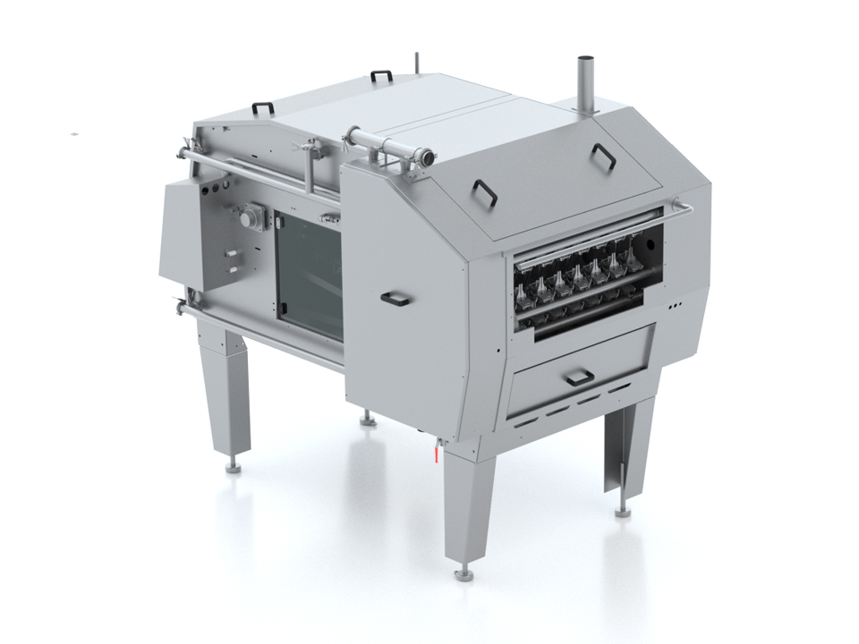 SANOVO OptiBreaker Compact 8 egg breaking machine for whole egg production, designed for small and medium producers.