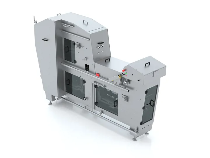 SANOVO OptiBreaker Basic 2 egg breaker for small-scale egg processing.