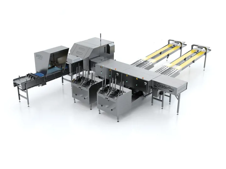 SANOVO GraderPro 75 egg grader machine designed for small to medium producers with gentle egg handling.